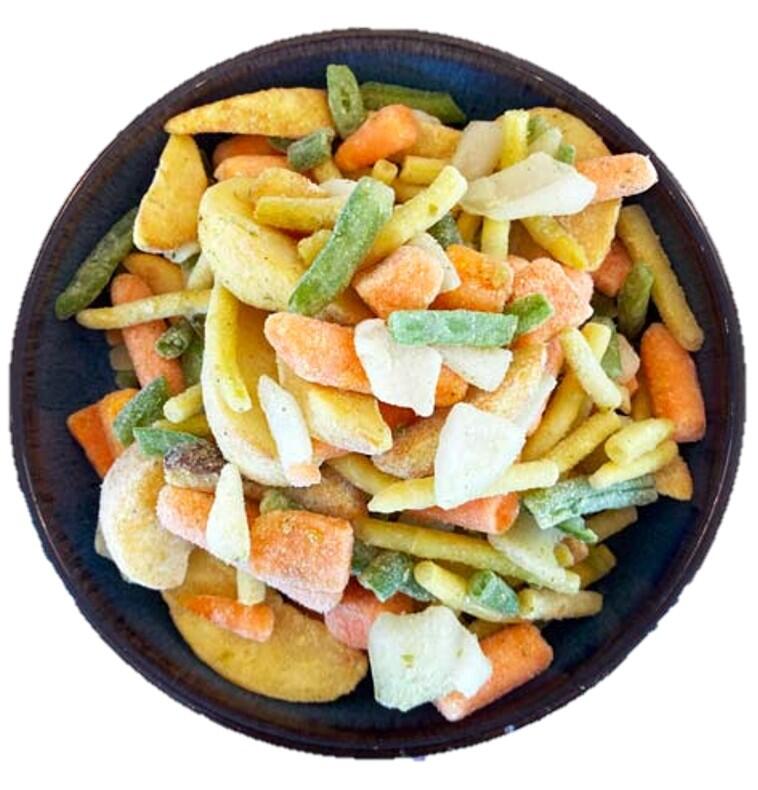 Rodfrugter og grøntsager med citron og hvidløg. REMA 1000