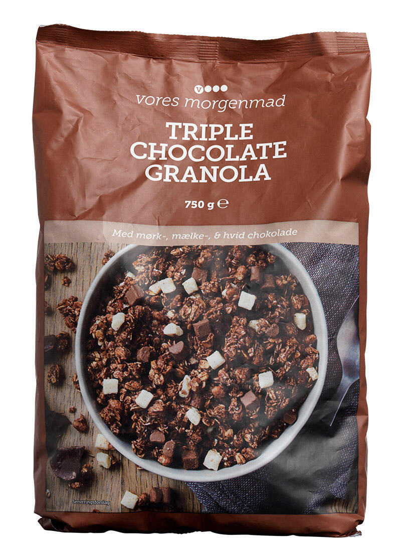 Triple chocolate granola Vores morgenmad