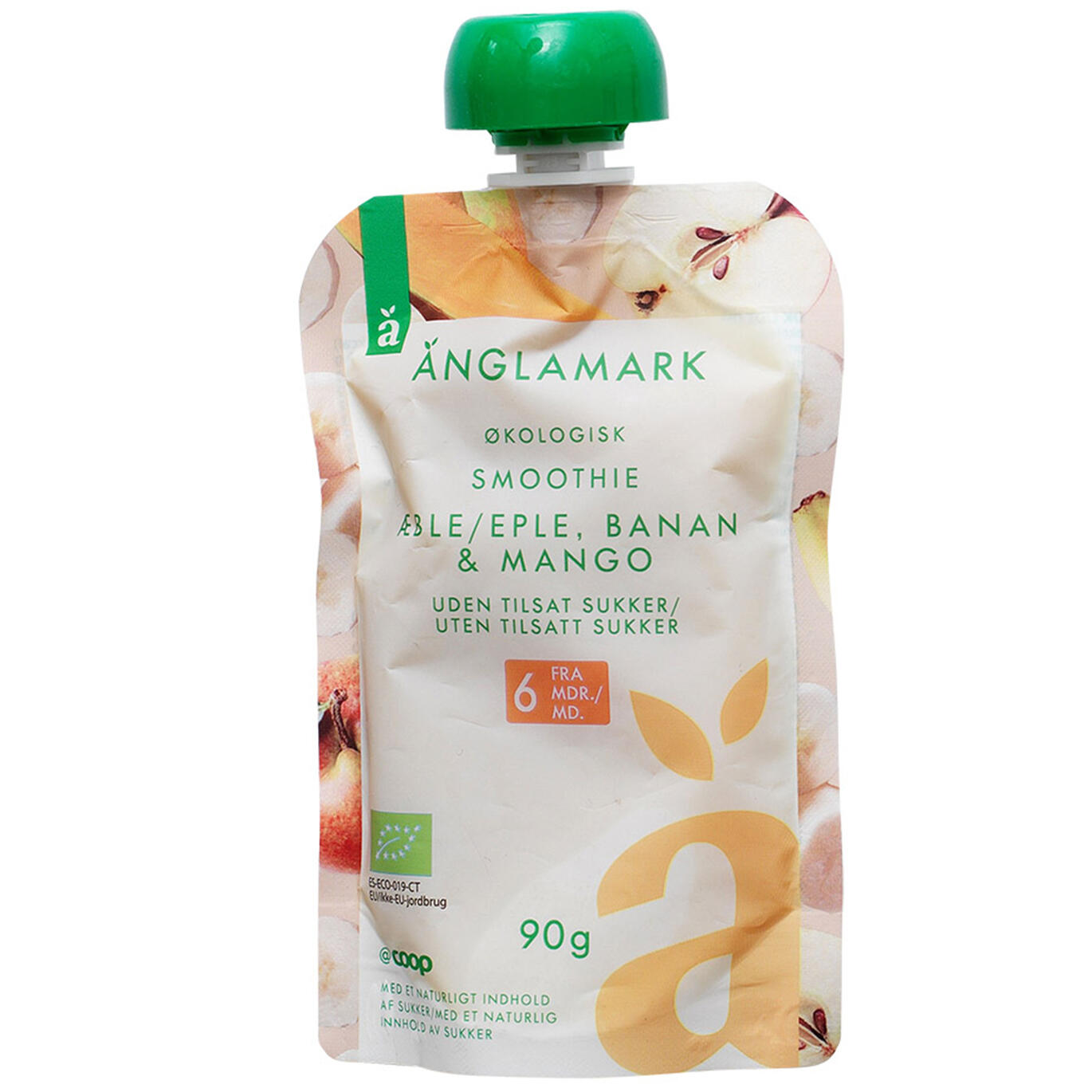 Økologisk smoothie Æble, banan & mango Änglamark