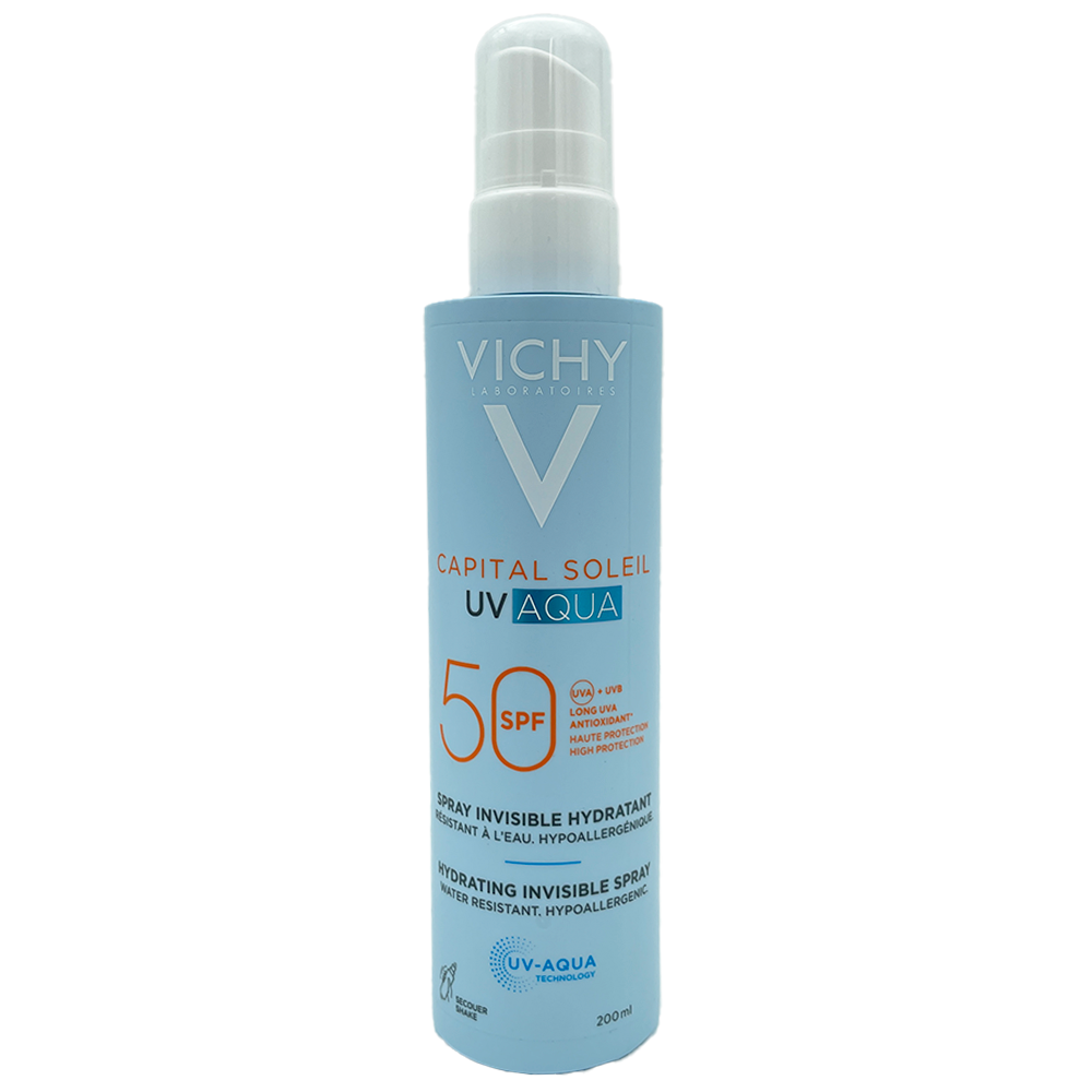 Capital Soleil UV Aqua Hydrating invisible spray SPF 50 Vichy