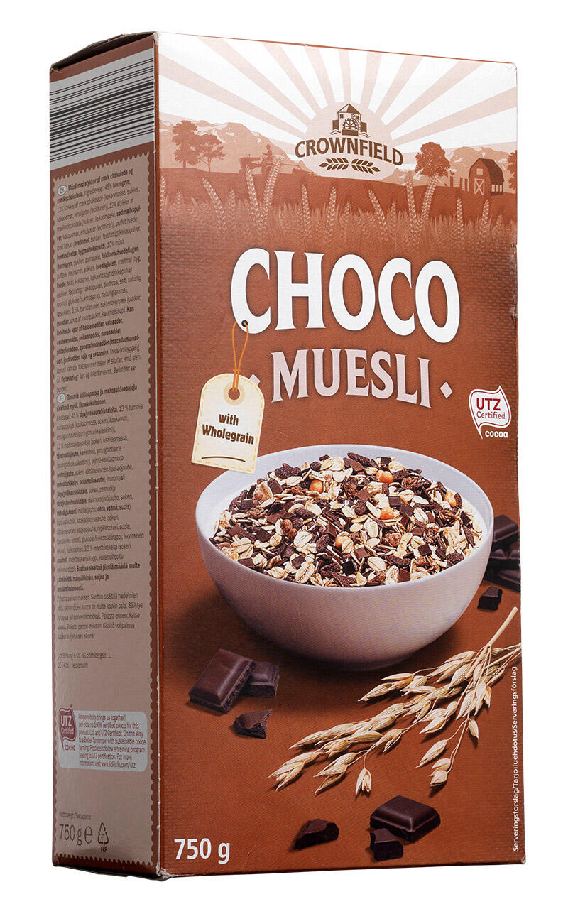 Test Crownfield Choco muesli Forbrugerrådet Tænk