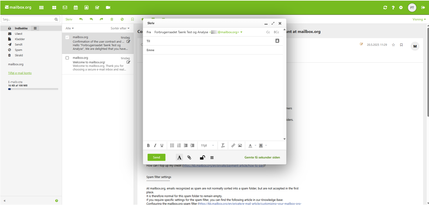 Emailudbyder Mailbox.org