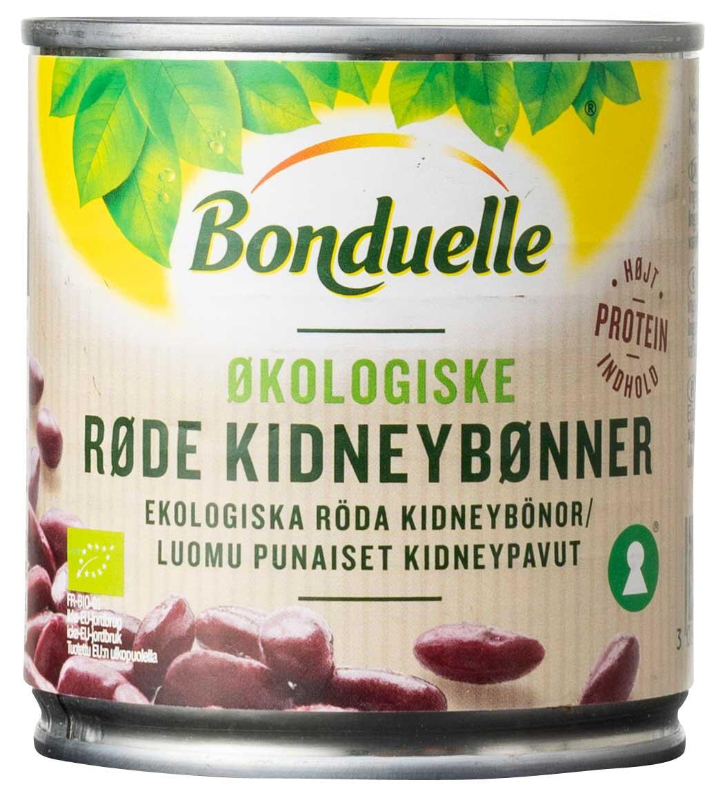 Økologiske røde kidneybønner Bonduelle