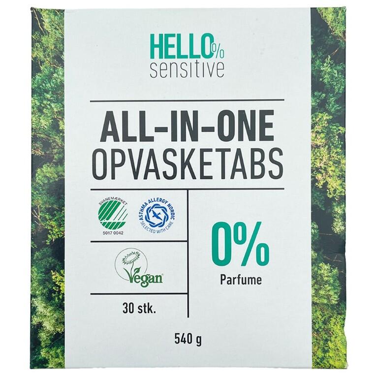 All-in-one opvasketabs Hello Sensitive