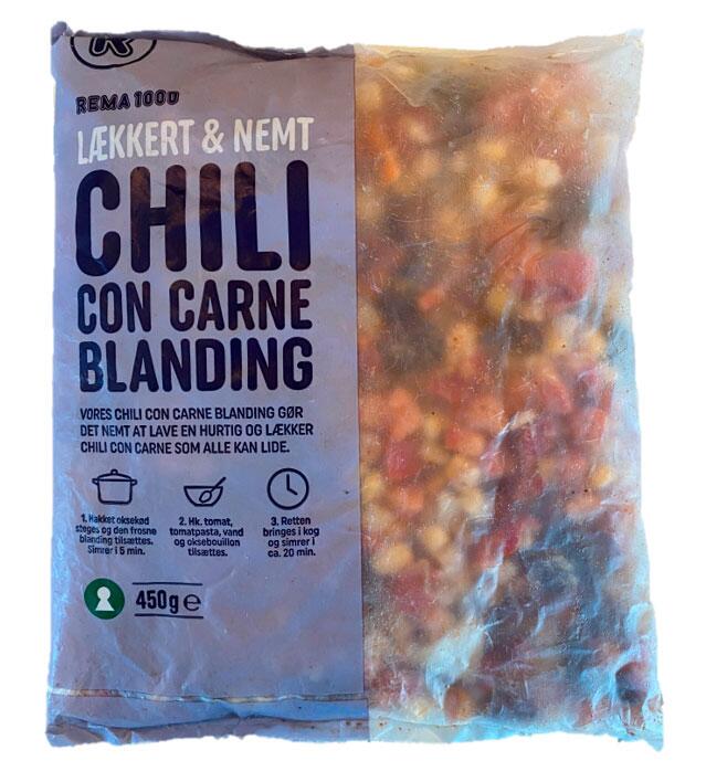 Lækker og Nemt Chili con carne blanding REMA 1000
