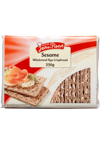Sesame Wholemeal Rye Crispbread Jean Pierre