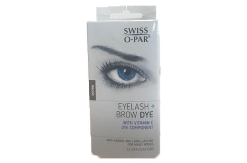 Eyelash + brow dye; brown Swiss-O-Par