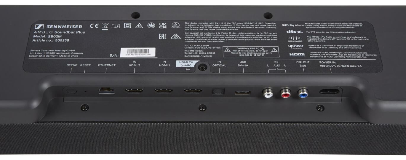 Ambeo Soundbar Plus Sennheiser