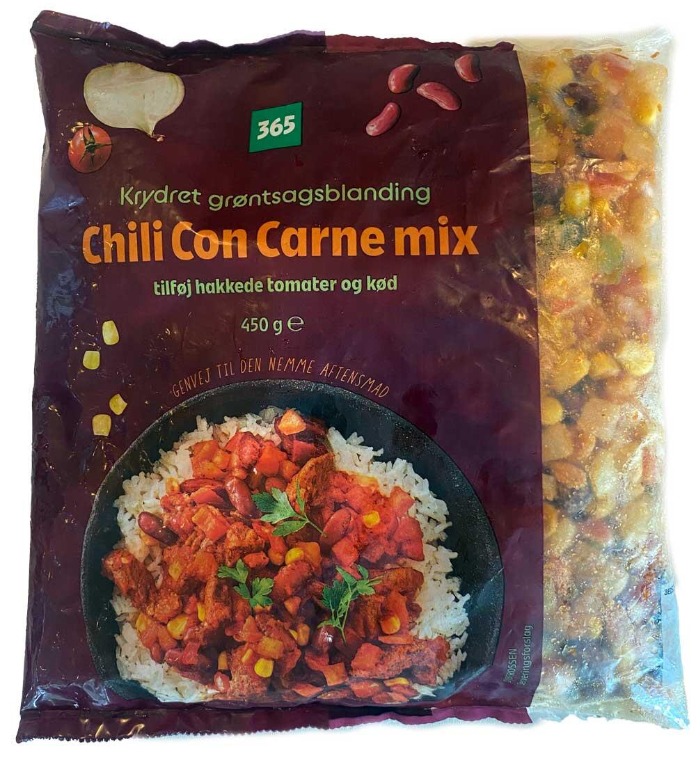 Krydret grøntsagsblanding Chili con Carne mix 365