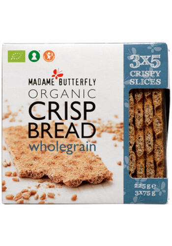 Organic crisp bread wholegrain Madame butterfly