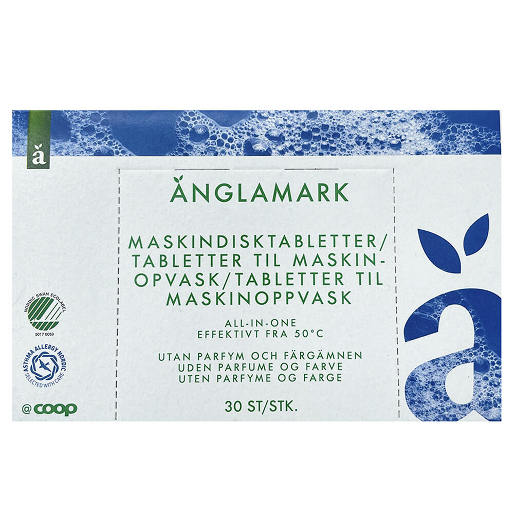 Tabletter til maskinopvask all-in-one Änglamark