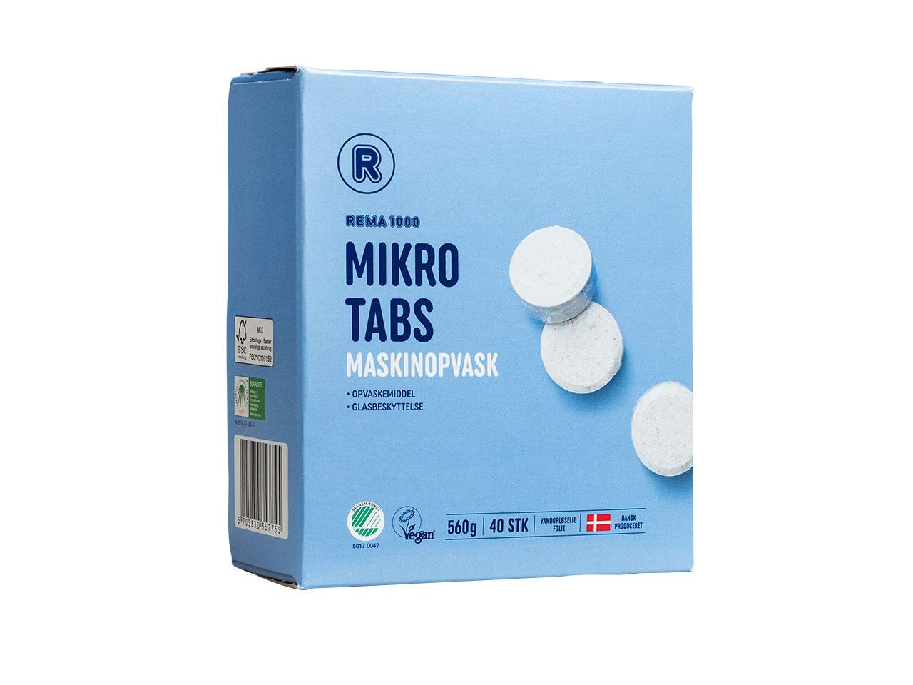 Mikro tabs maskinopvask Rema 1000