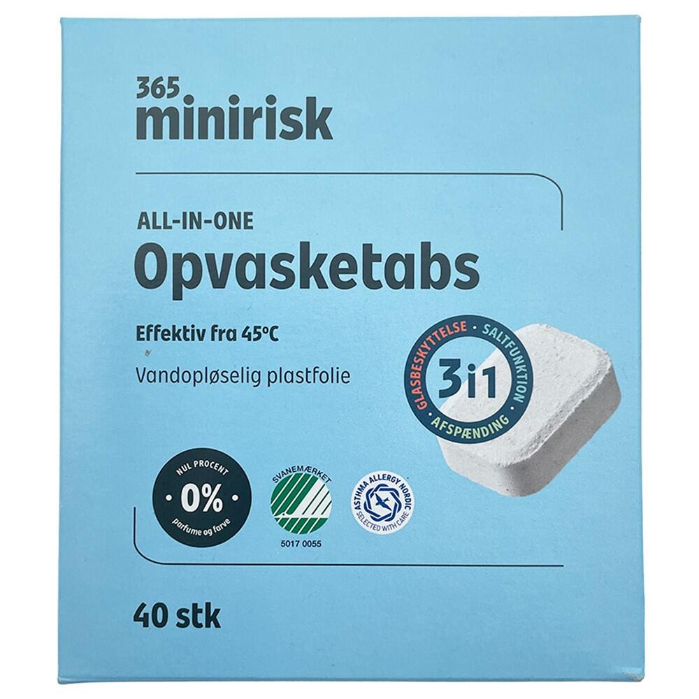 All-in-one opvasketabs 365 Minirisk