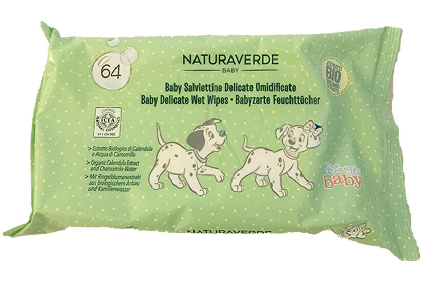 Baby delicate wet wipes Naturaverde
