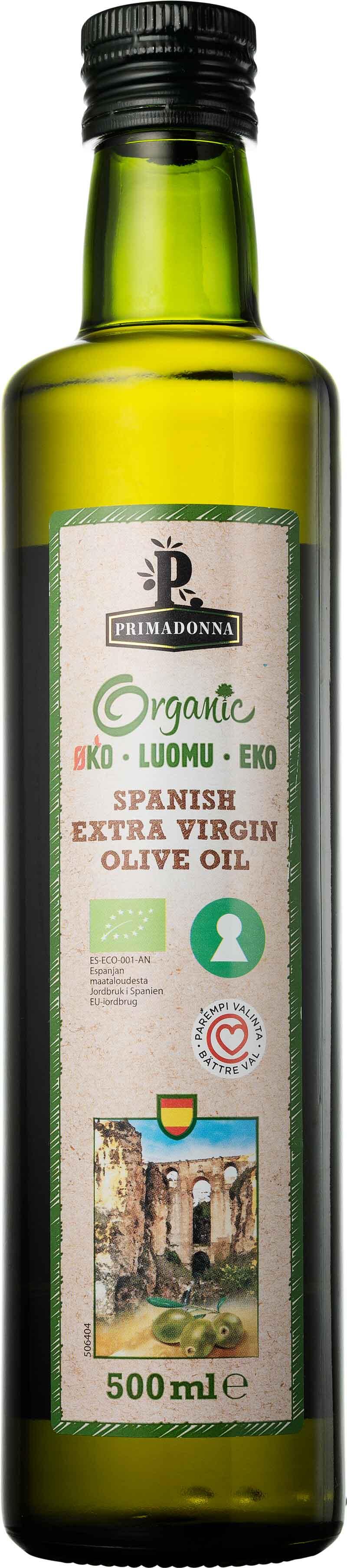 Organic Spanish Ekstra Virgin Olive Oil Primadonna