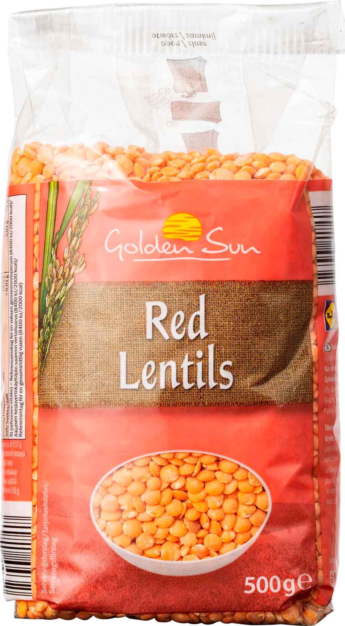 Røde linser Golden Sun