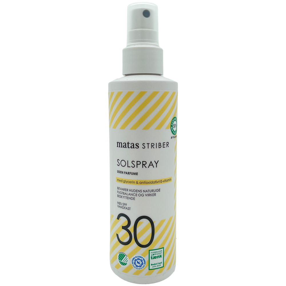 Solspray uden parfume SPF 30 Matas Striber