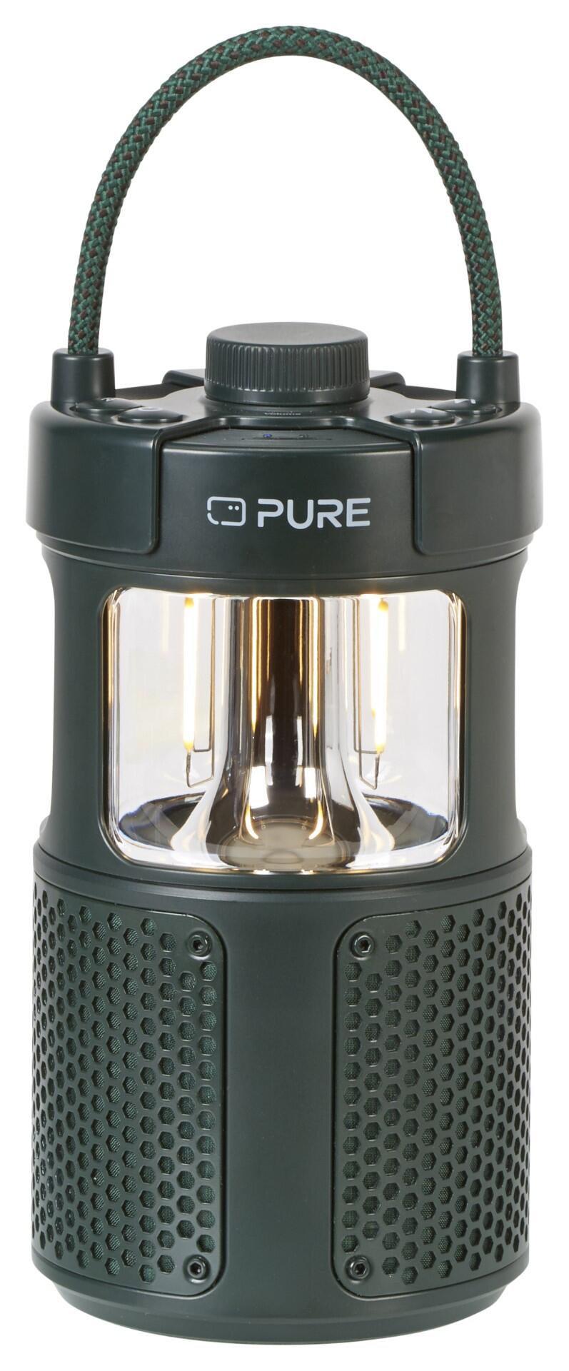Woodland Glow Waterproof Speaker & LED Lamp Pure