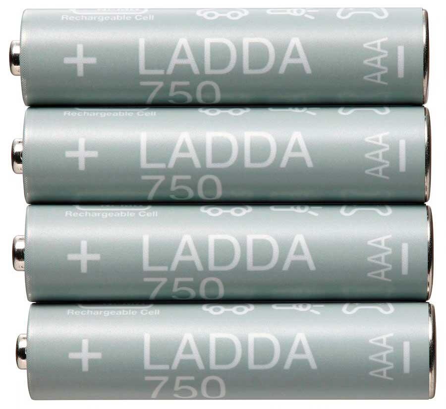 LADDA HR03 AAA 1.2V 750mAh Ikea