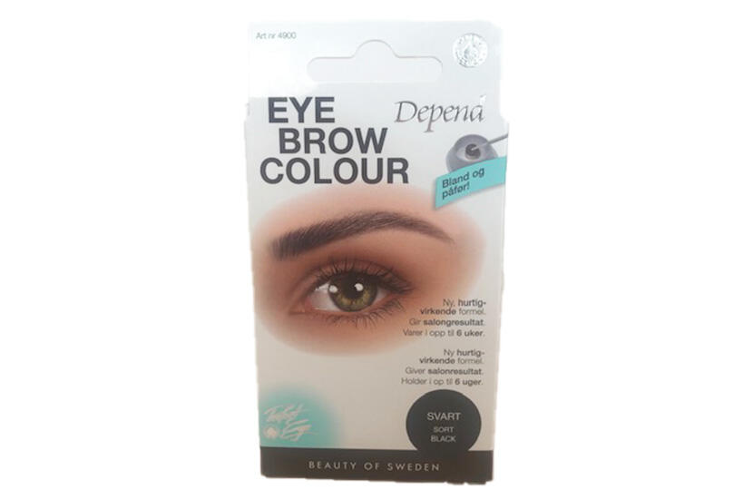 Eye brow colour; sort Depend
