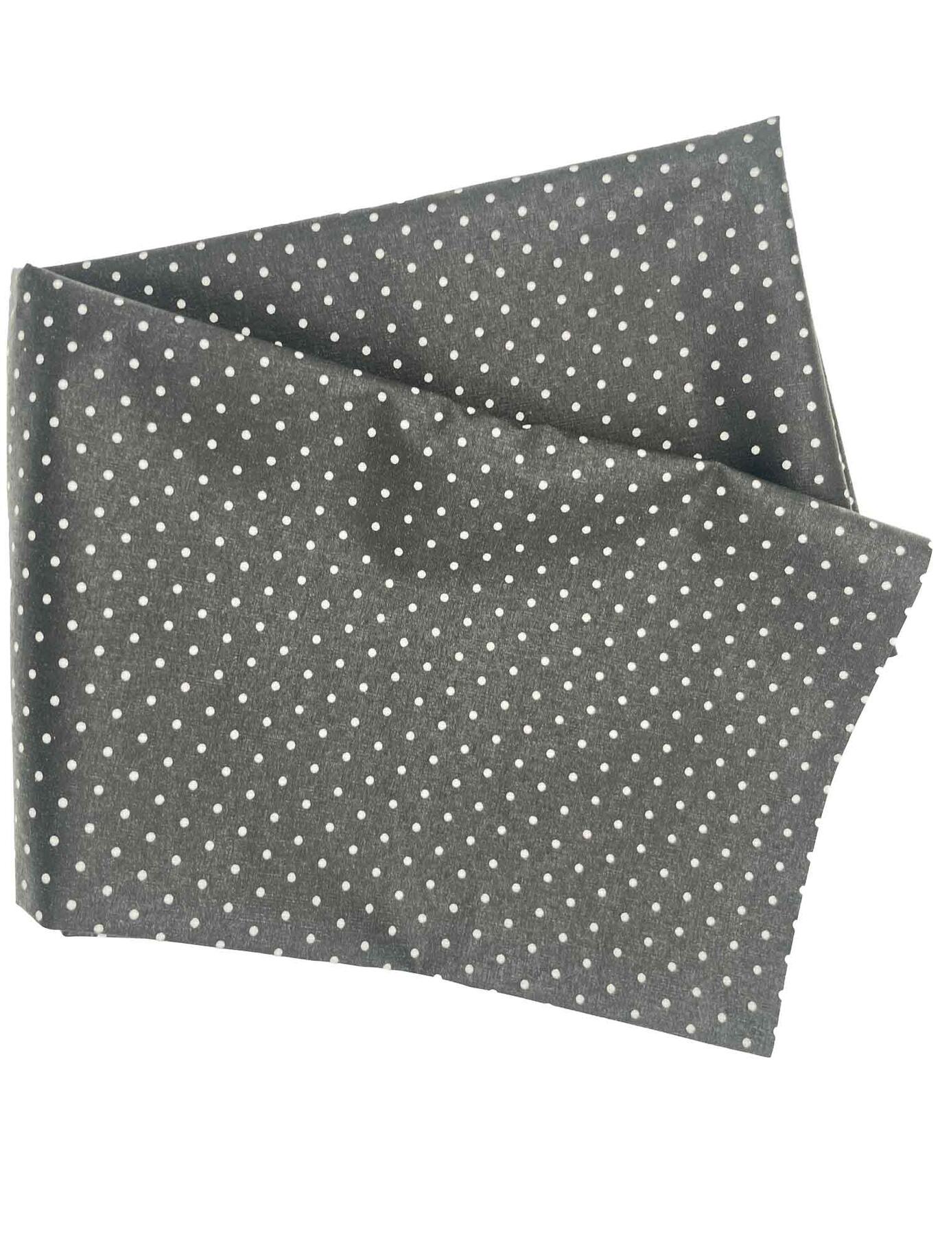 Textilvoksdug Polka Sort med hvide prikker Casa Decor