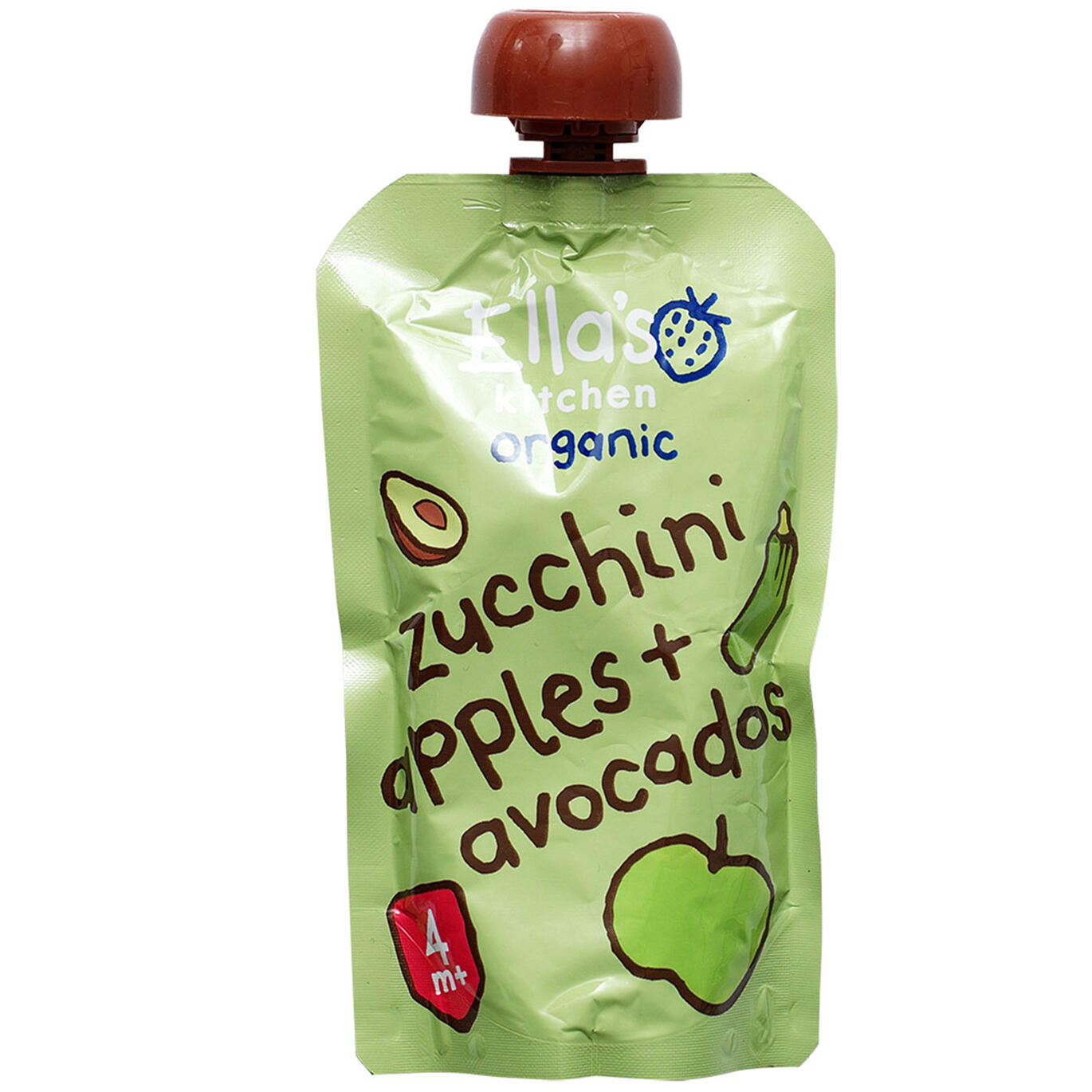 zucchini, apples + avocados Ella's kitchen