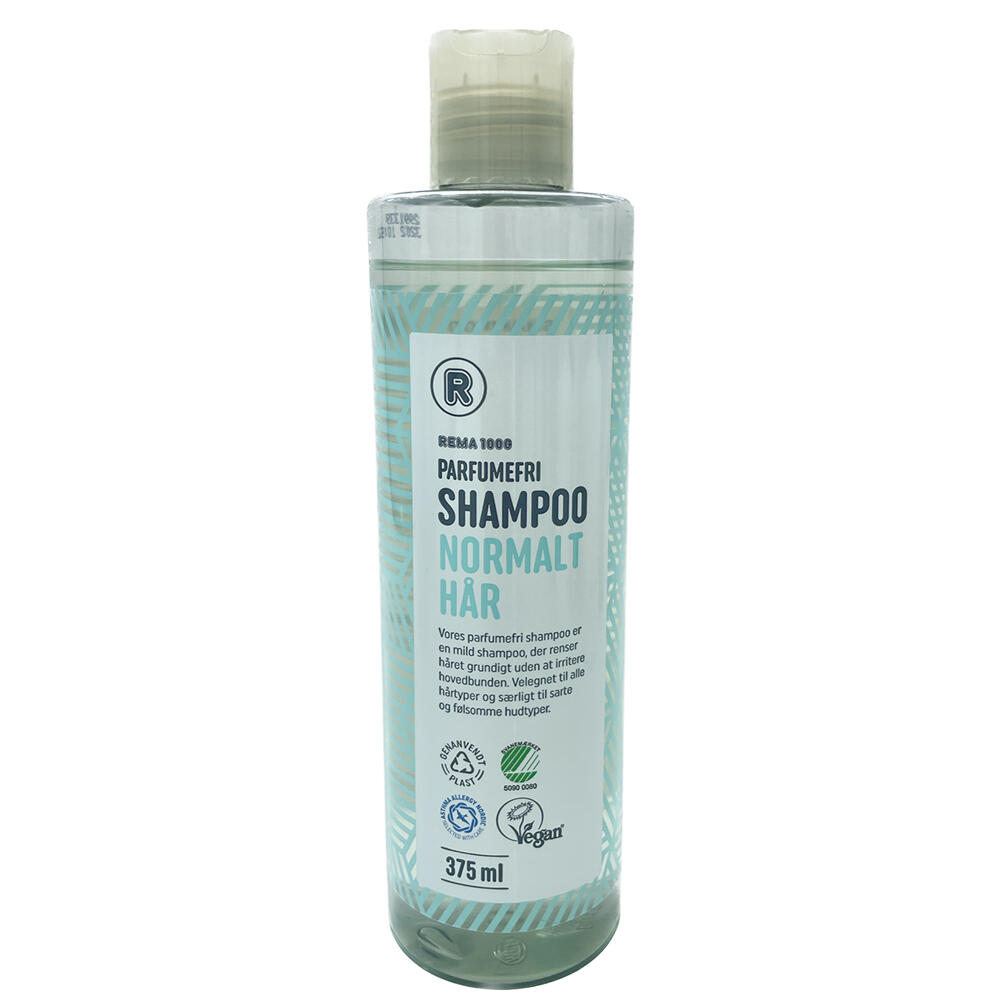 Parfumefri shampoo normalt hår Rema 1000