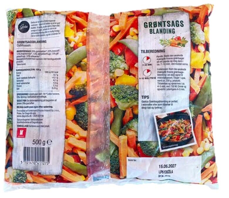 Grøntsagsblanding Gestus