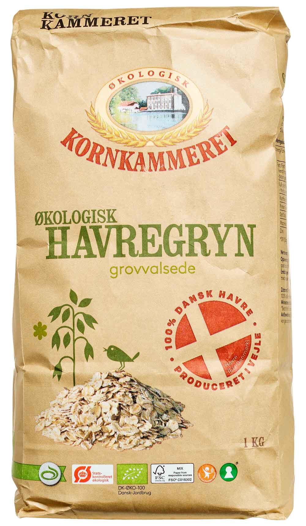 ØKO grovvalsede havregryn Kornkammeret