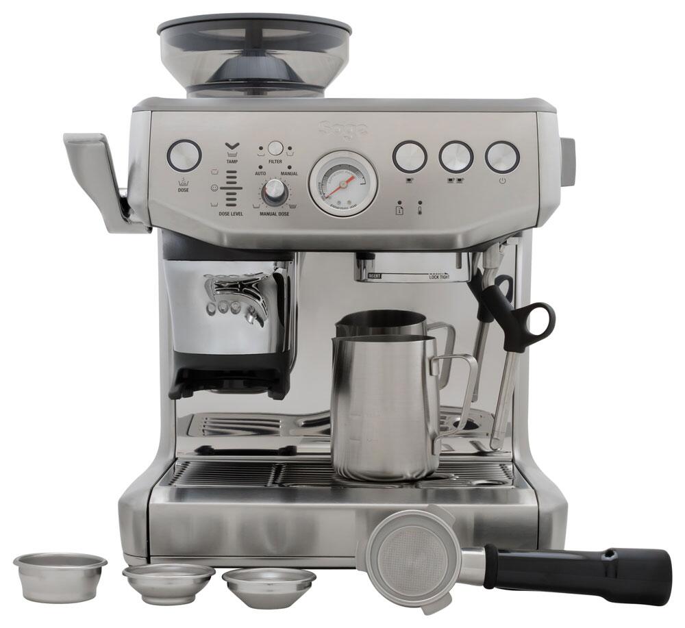 the Barista Express™ Impress SES876BSS Brushed Stainless Steel Sage
