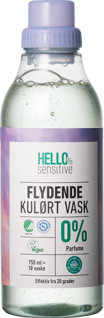 Flydende kulørt vask Hello Sensitive