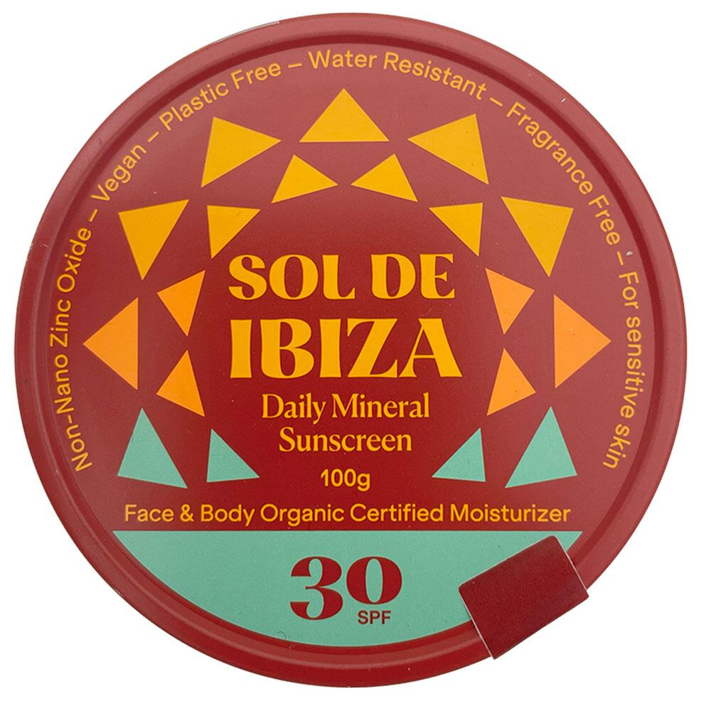 Natural mineral sunscreen SPF 30 Sol de Ibiza