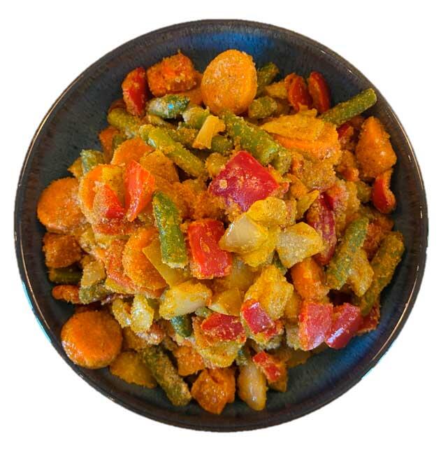 Red Curry - seasoned vegetable mix Freshly vegetables