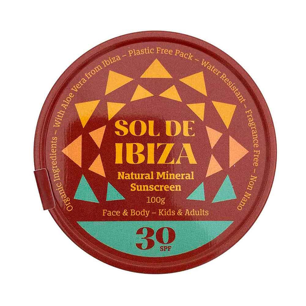Natural mineral sunscreen SPF 30 Sol de Ibiza
