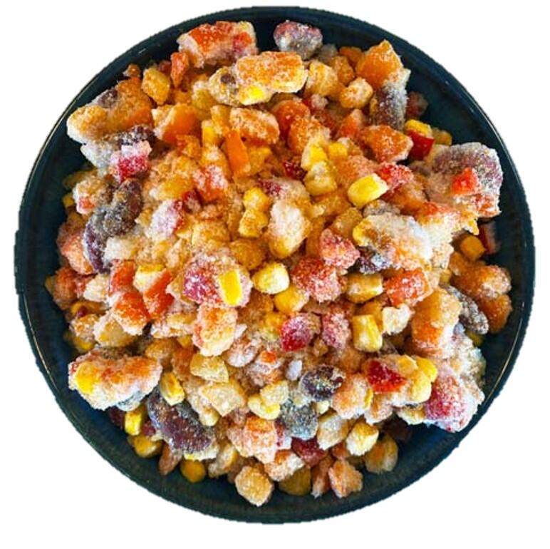 Chili con Carne - seasoned vegetable mix Freshly vegetables