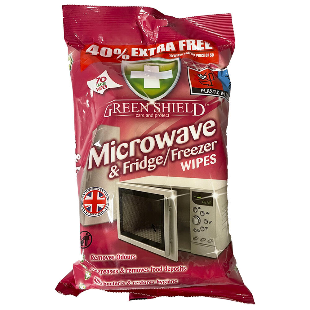 Microwave & Fridge/freezer wipes Green Shield