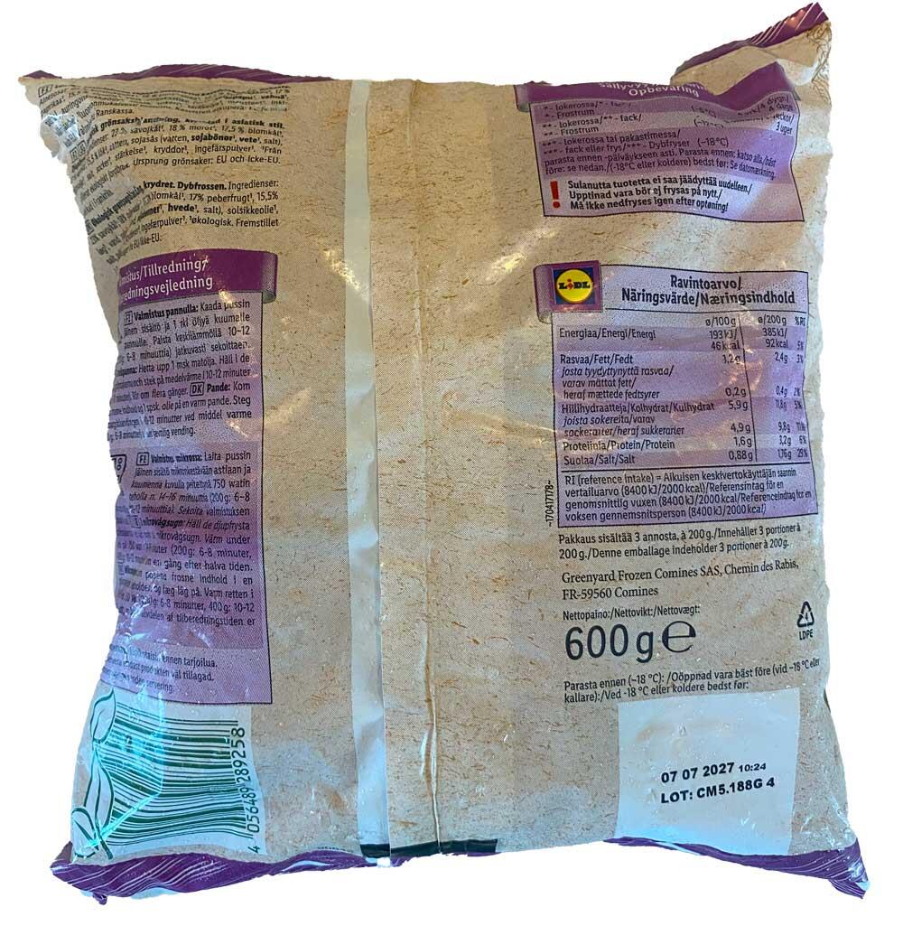 Øko Vegetable Pan Asian Style Freshona