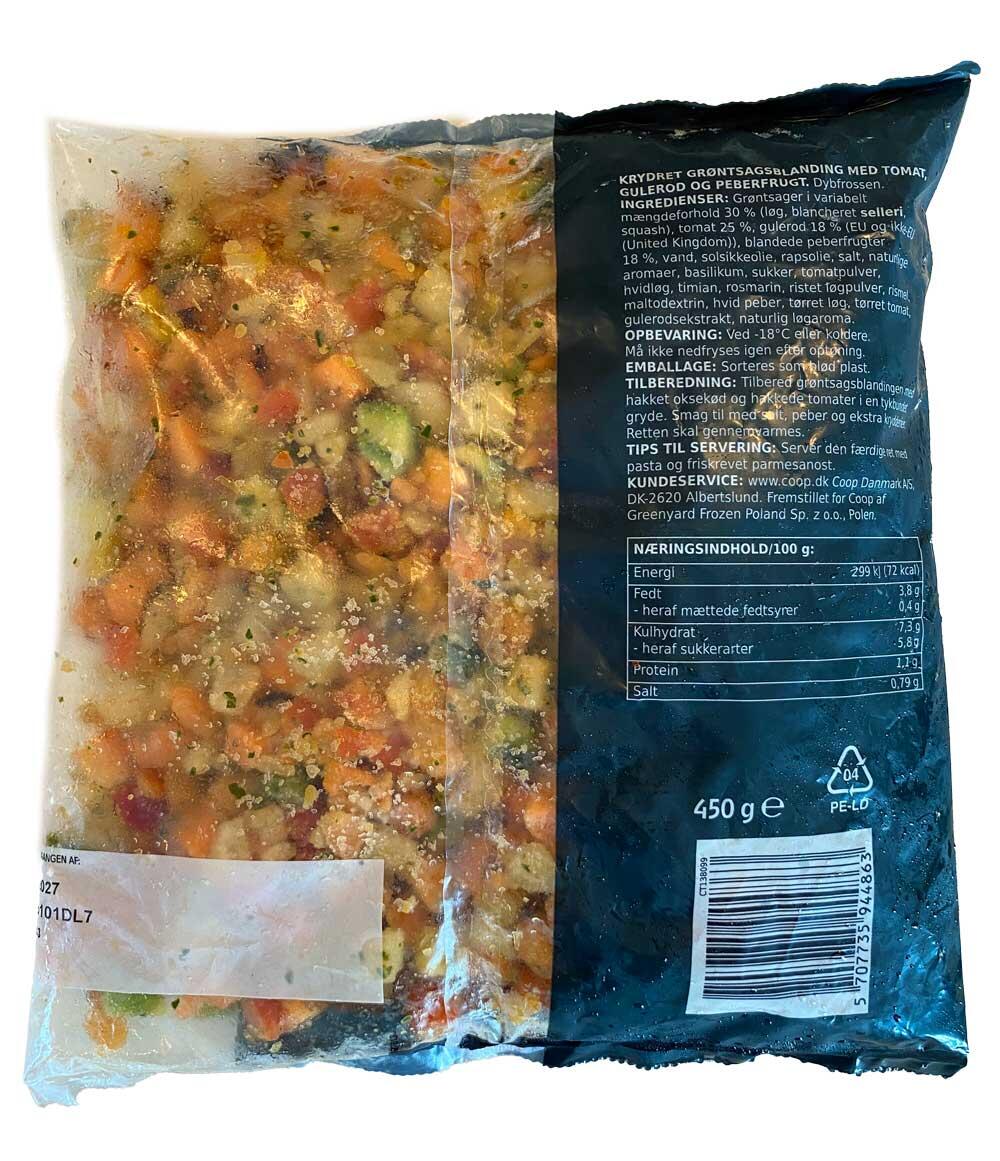 Krydret grøntsagsblanding Bolognese mix 365