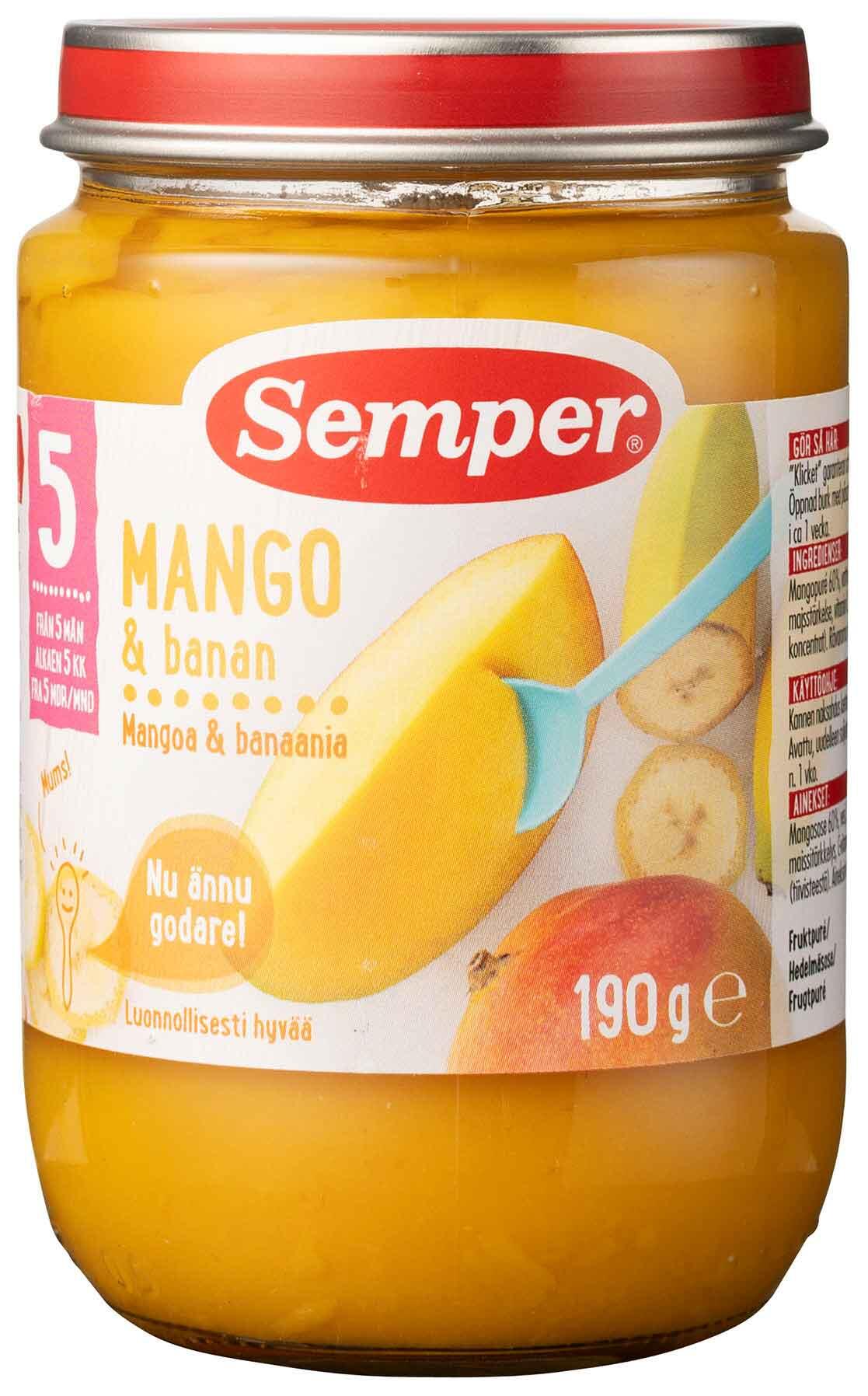 Mango og banan Semper