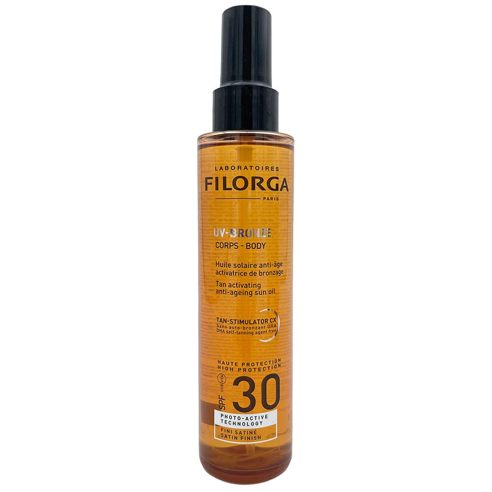 UV-bronze body sun oil SPF 30 Filorga