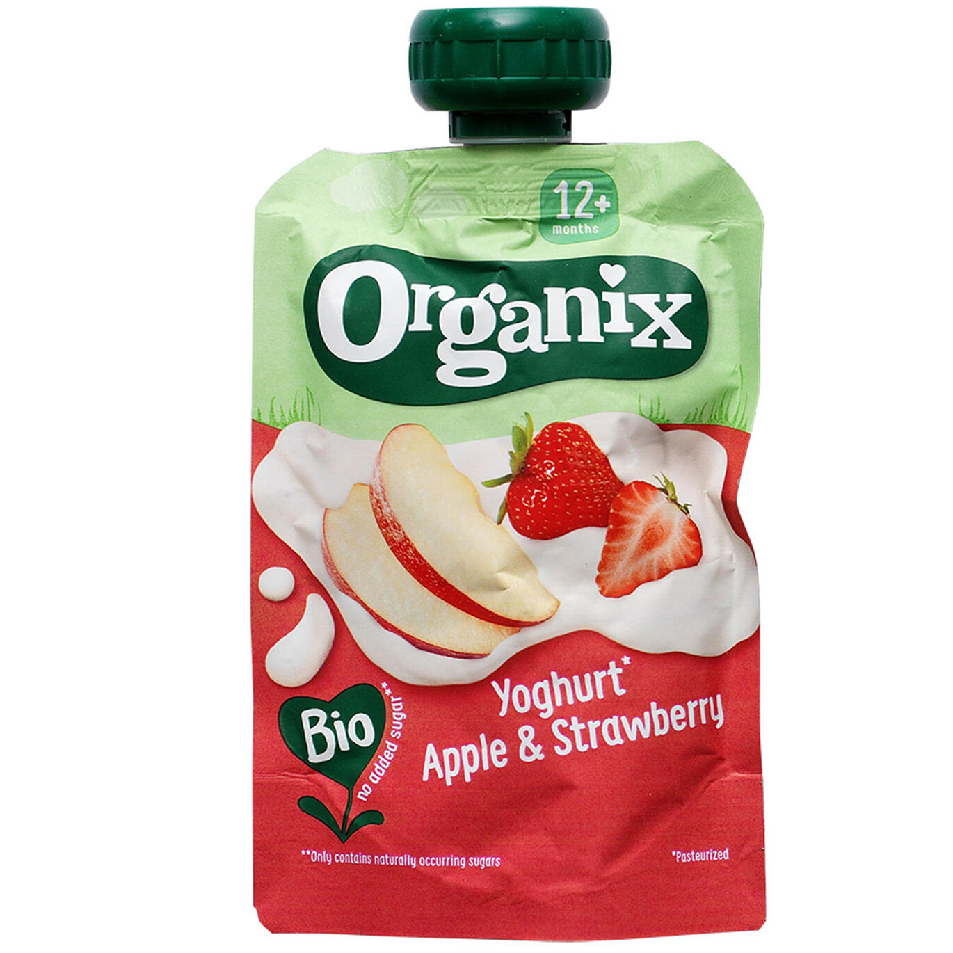 Yoghurt, Apple & Strawberry Organix