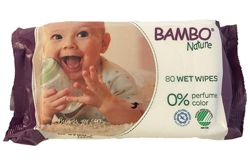80 wet wipes Bambo Nature