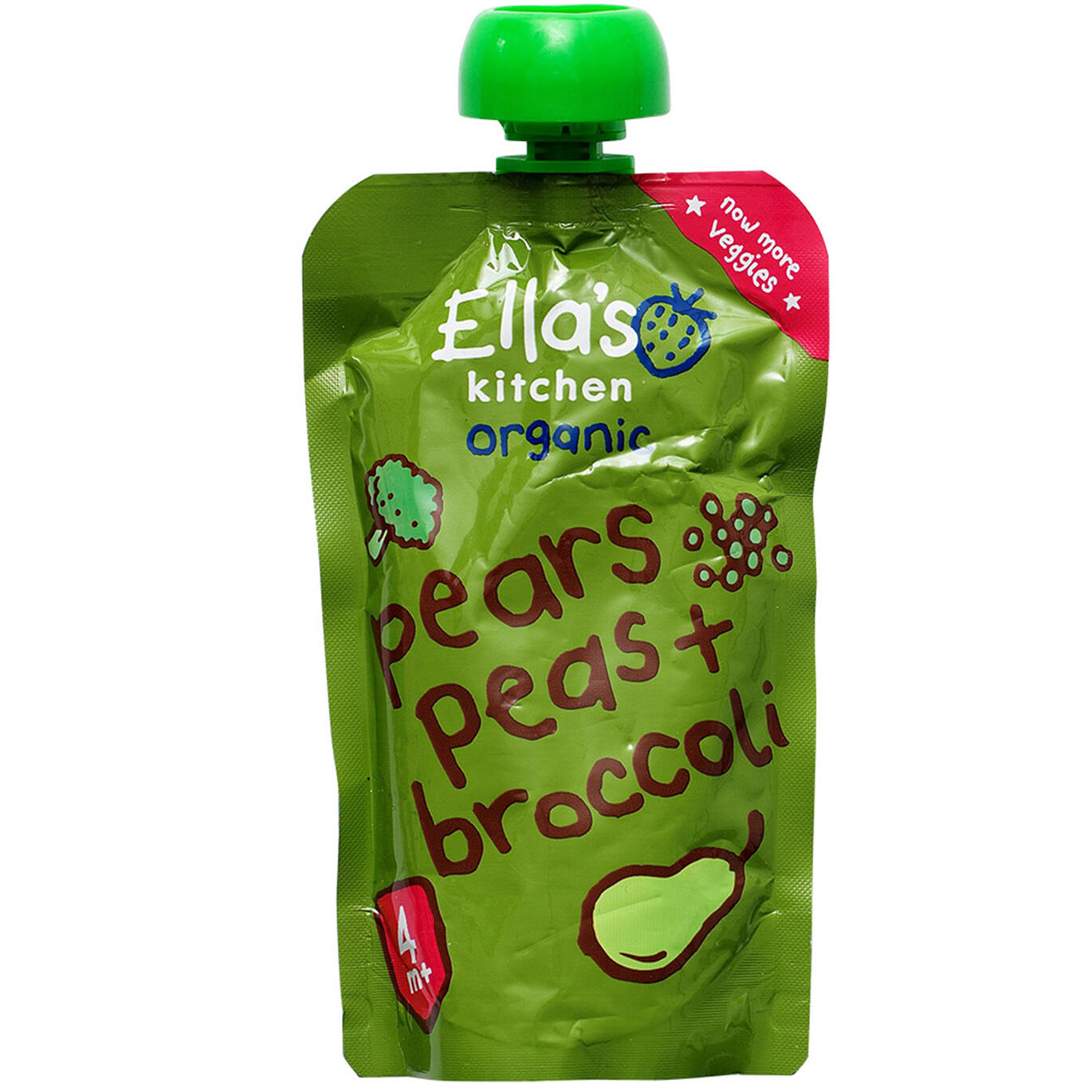 pears, peas + broccoli Ella's kitchen