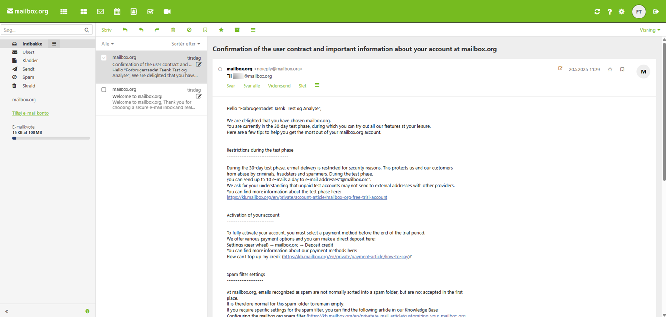 Emailudbyder Mailbox.org