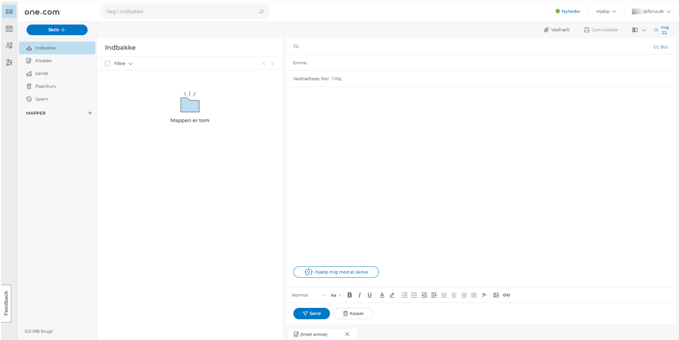 Emailudbyder one.com