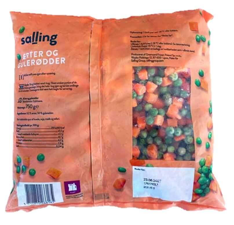 Ærter og gulerødder Salling