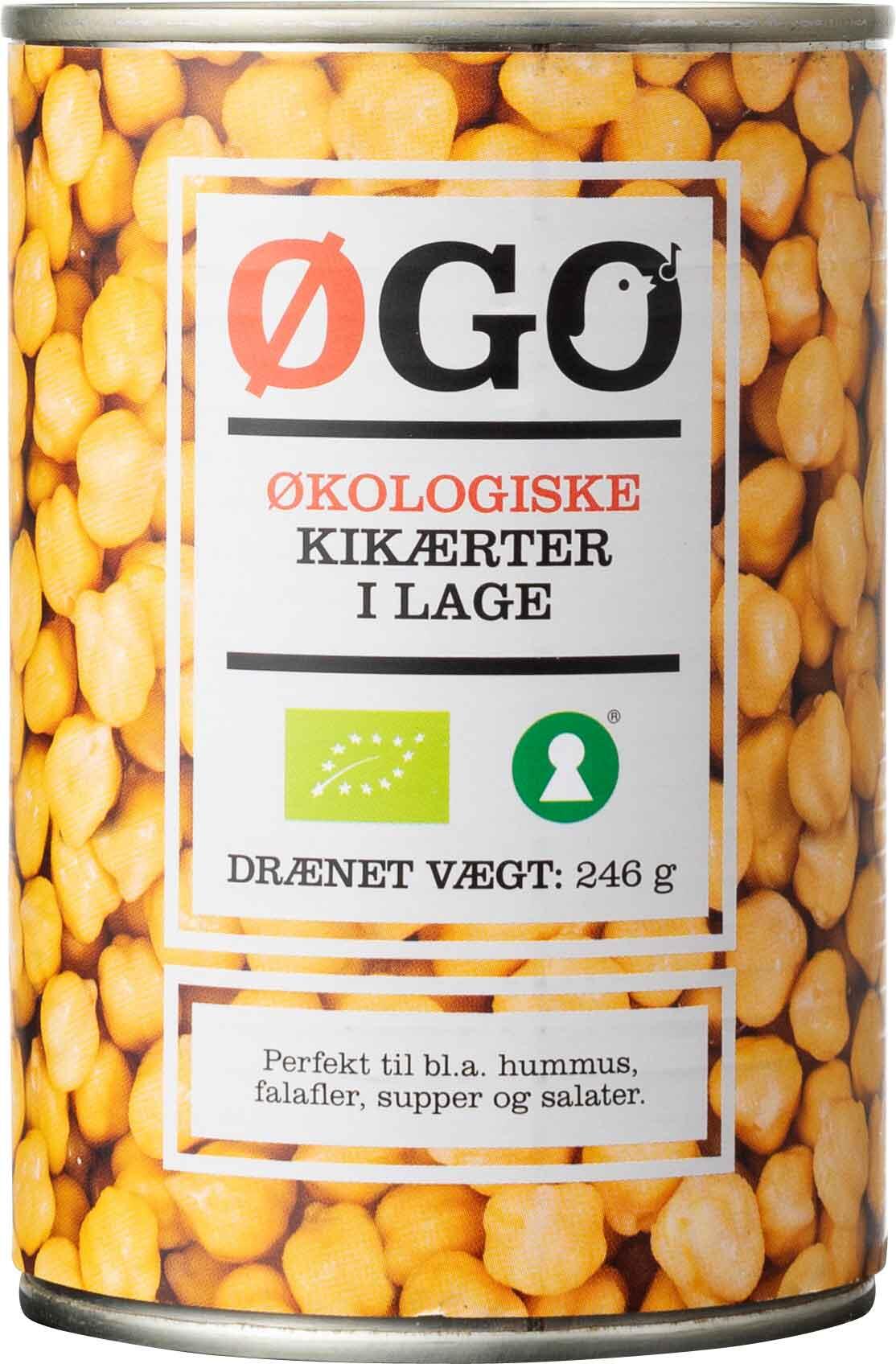 Økologiske Kikærter i lage Øgo