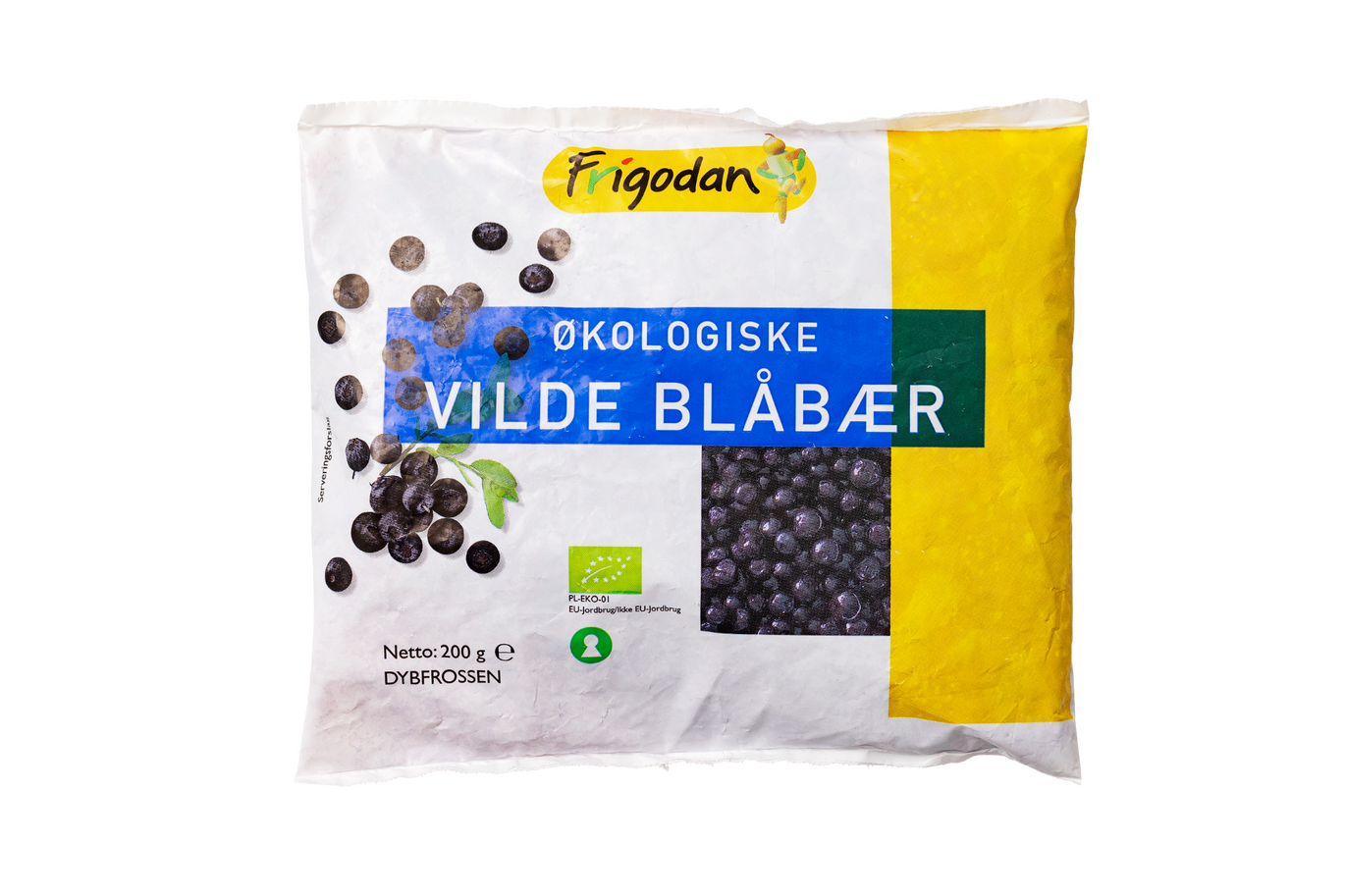 Økokologiske vilde  blåbær Frigodan