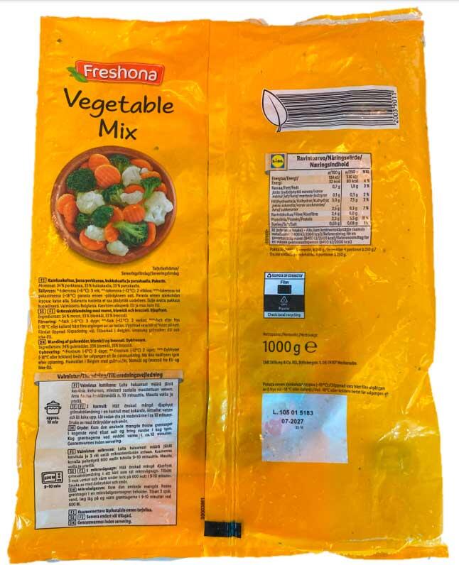 Vegetable Mix Freshona