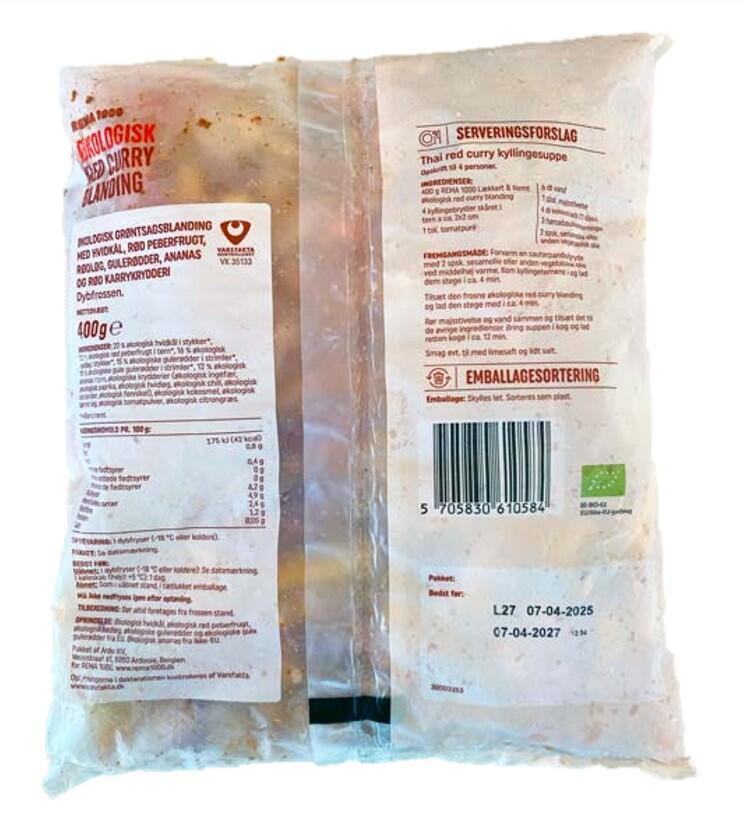 Økologisk Red Curry blanding REMA 1000